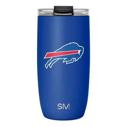 NFL Voyager Tumbler with Clear Flip Lid & Straw